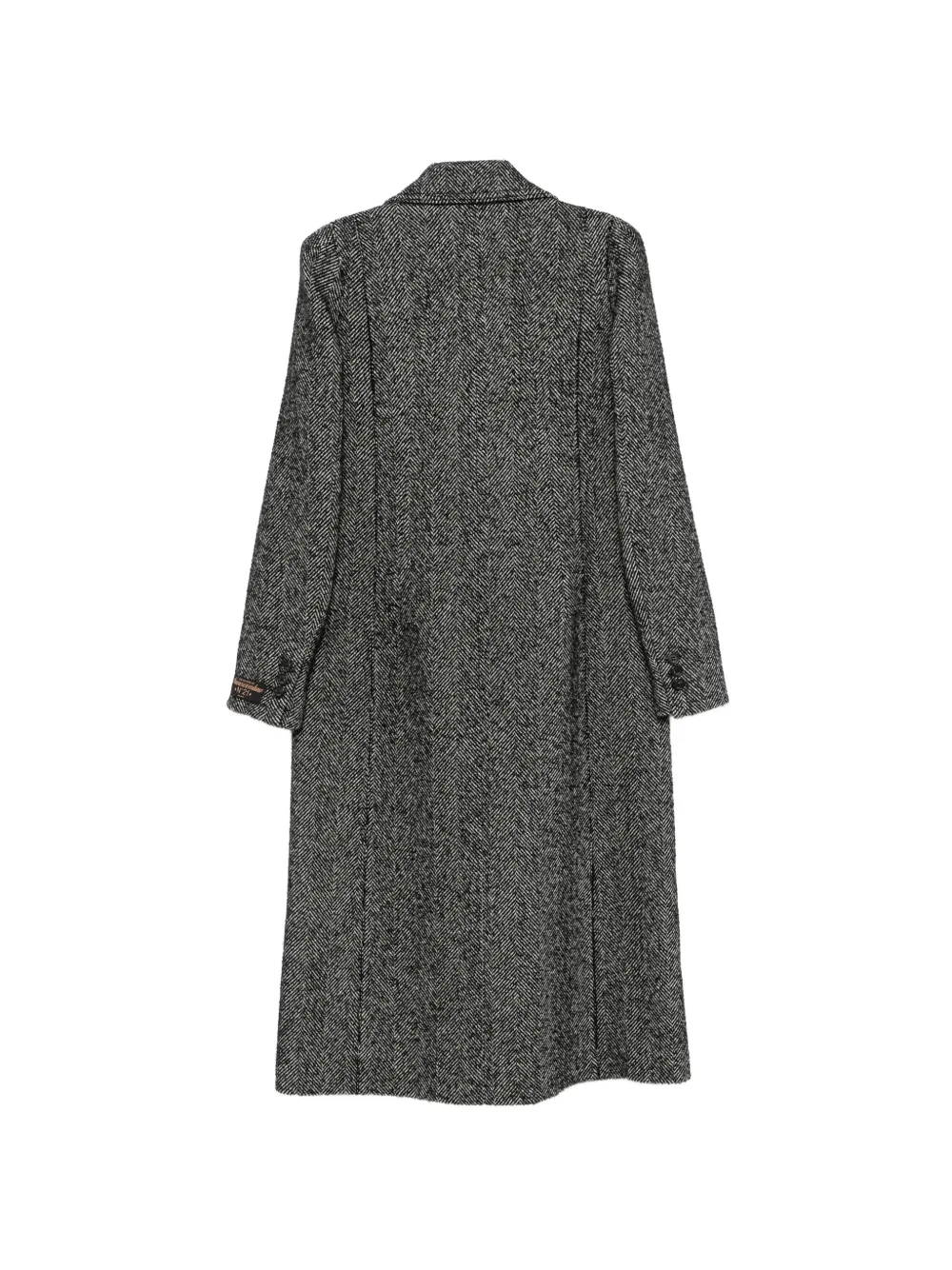  Nº21 Double-breasted Woven Coat - Grey 