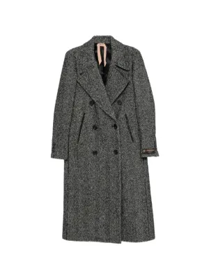 Jil Sander ヘリンボーン コート | グレー | FARFETCH JP