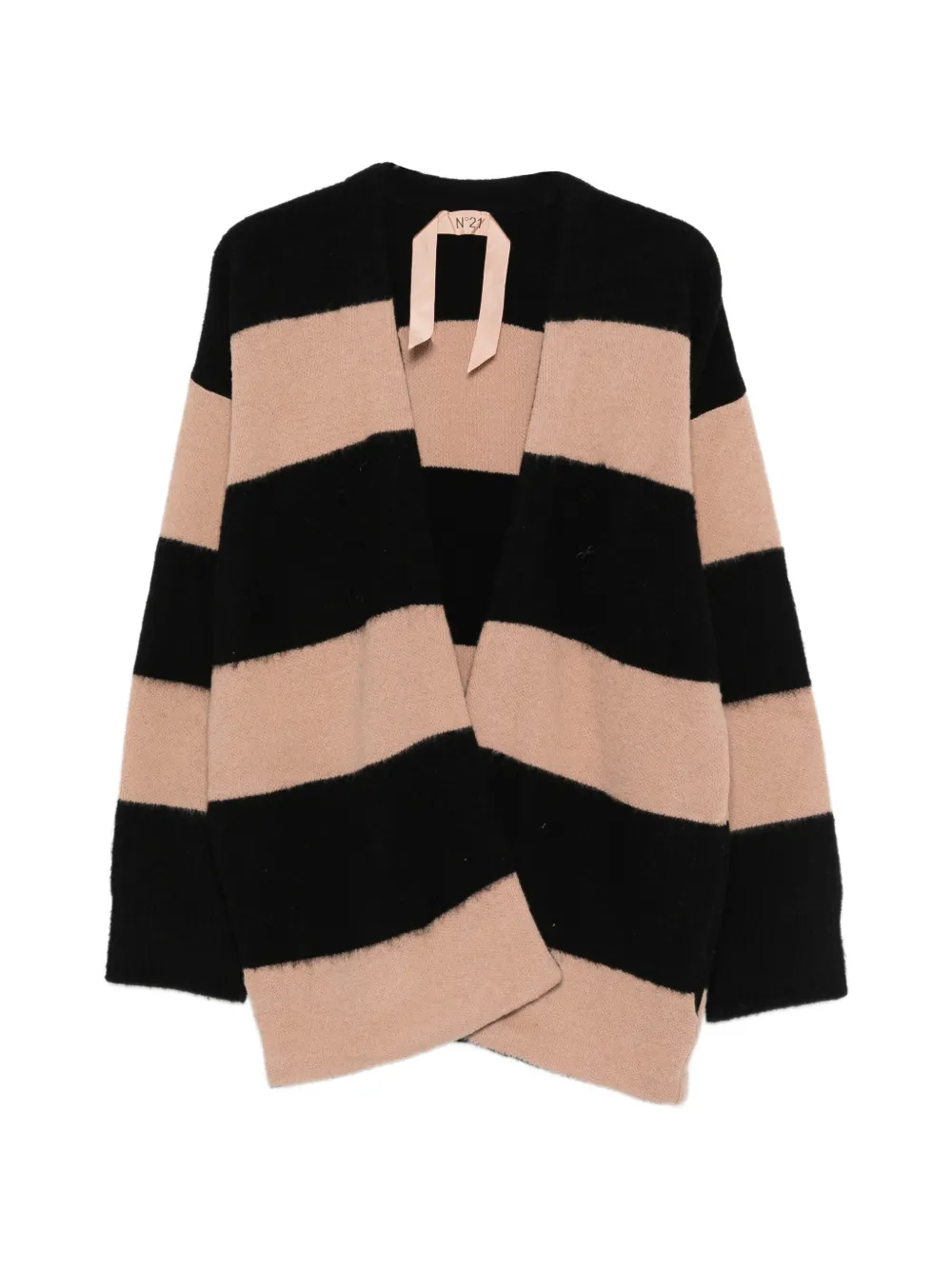 Nº21 striped cardigan - Toni neutri