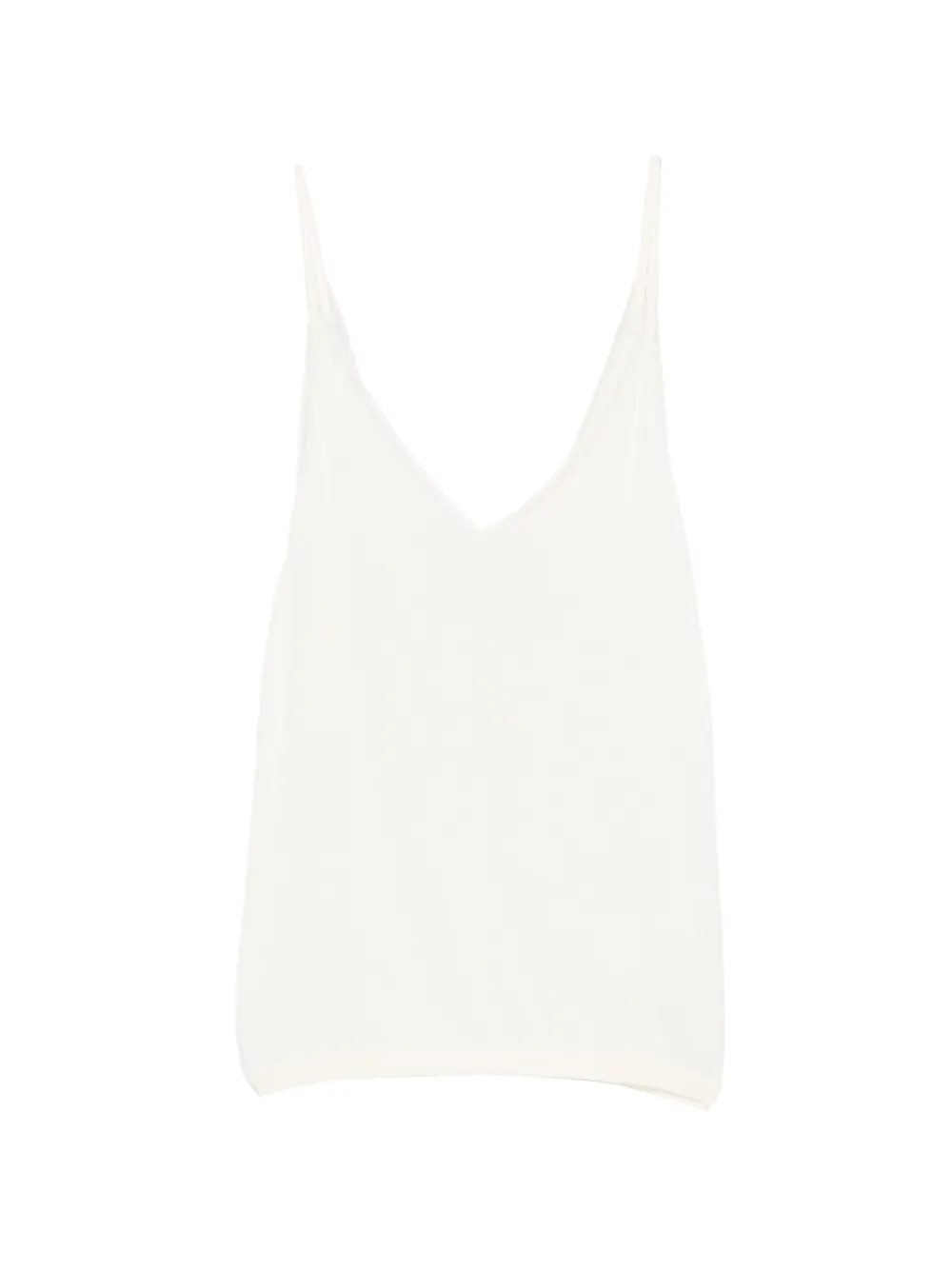 Nº21 Top con scollo a V - Bianco