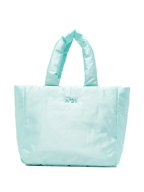 Nº21 padded logo-plaque tote bag