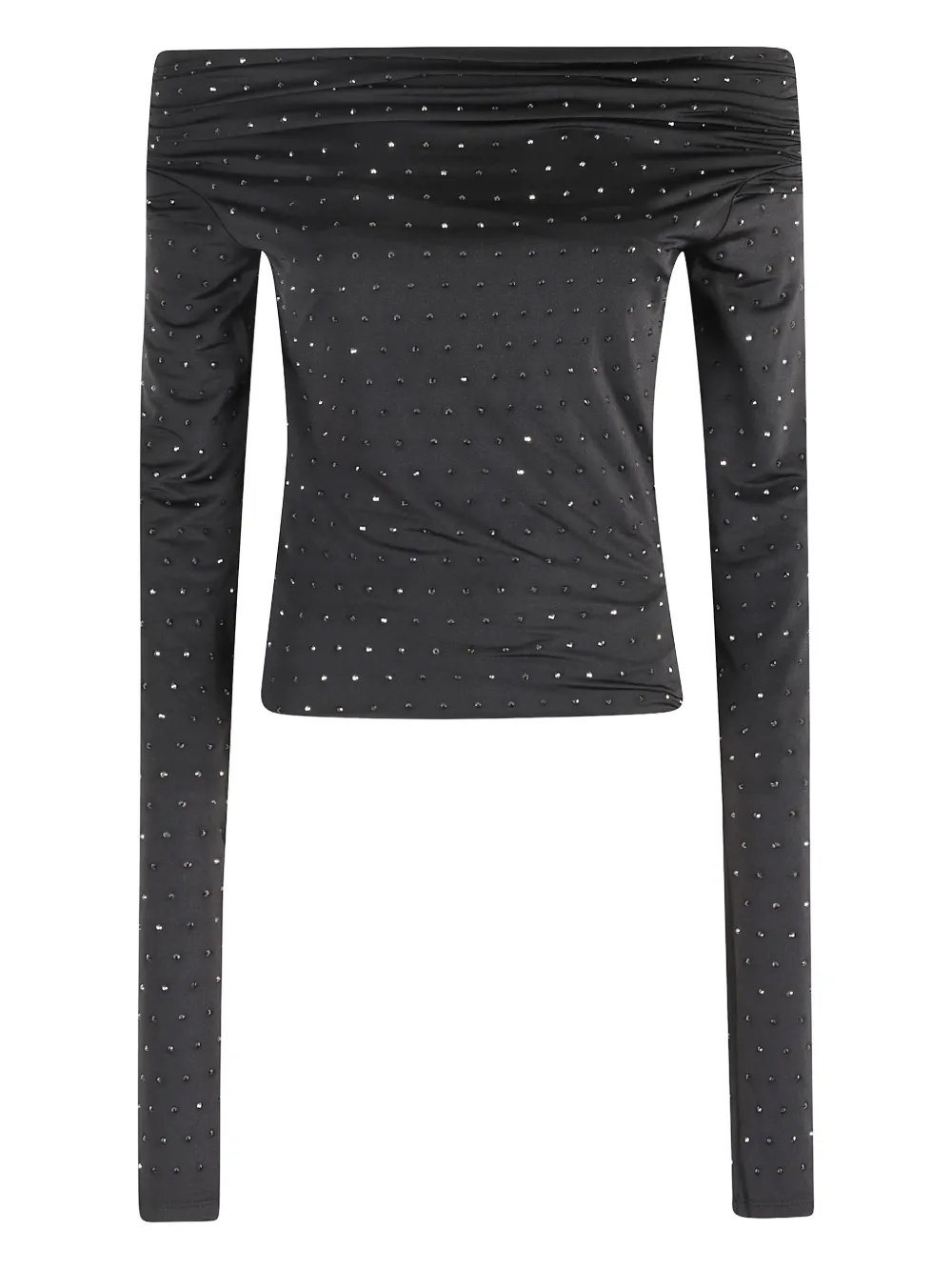 The Andamane Zaphyr Embellished Top In Black