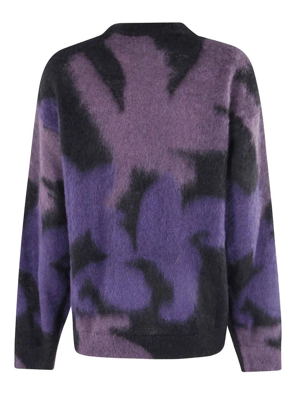 Roberto Collina patterned crew-neck sweater - Paars