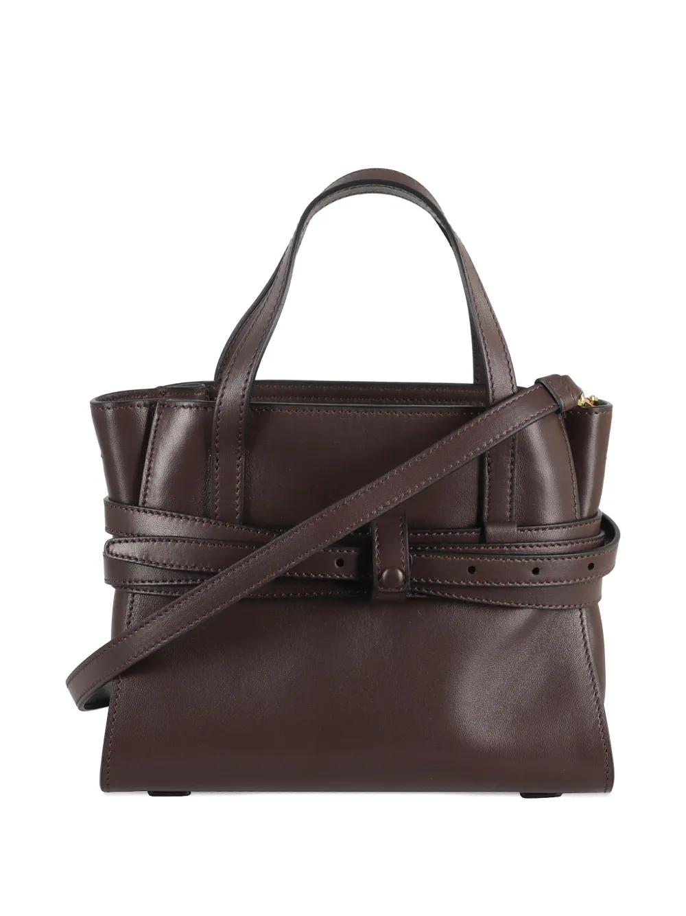 Moschino small Tie Me buckle-strap tote bag - Bruin