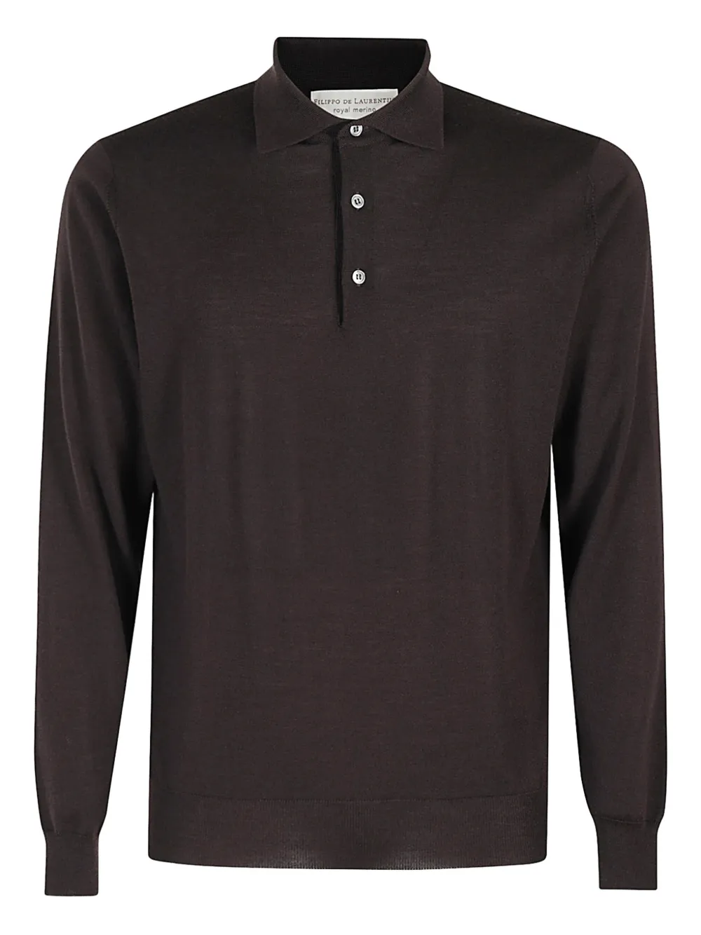 Filippo De Laurentiis buttoned polo shirt | Brown | Image 1