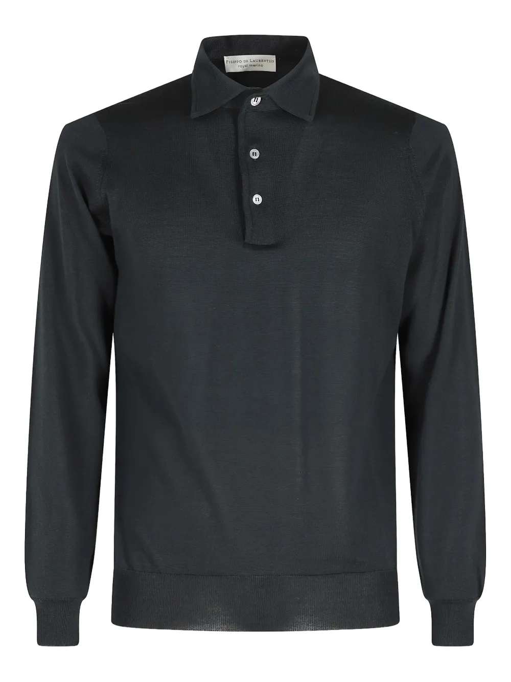 Filippo De Laurentiis Langärmeliges Poloshirt | Grün | Image 1