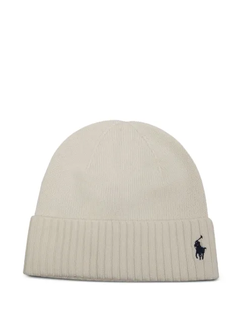 POLO RALPH LAUREN KIDS ribbed logo beanie 