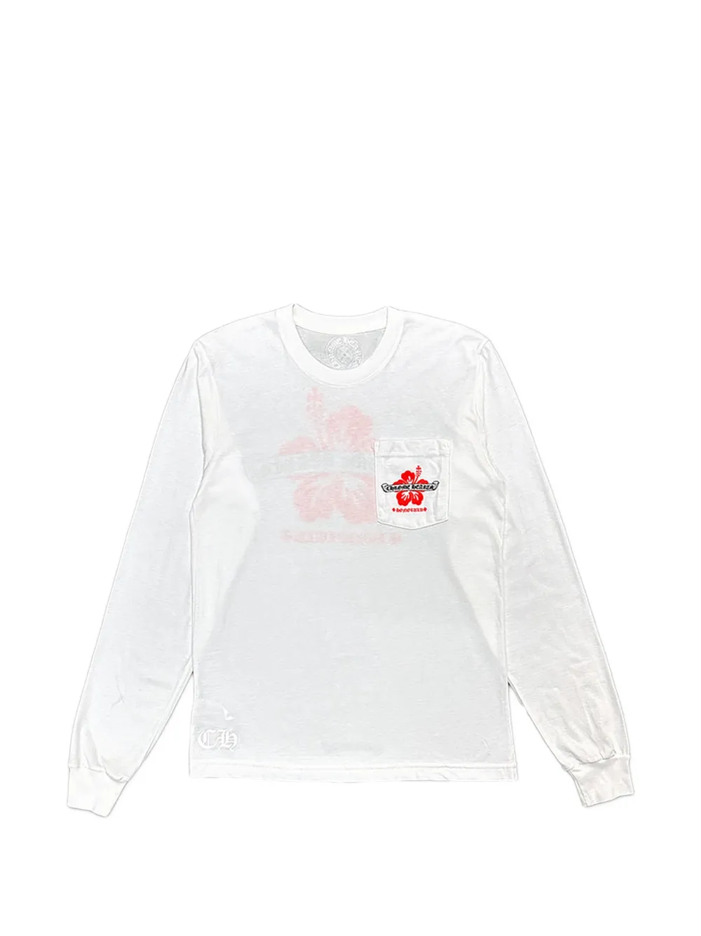 Chrome Hearts Honolulu Flower Langarmshirt - Weiß