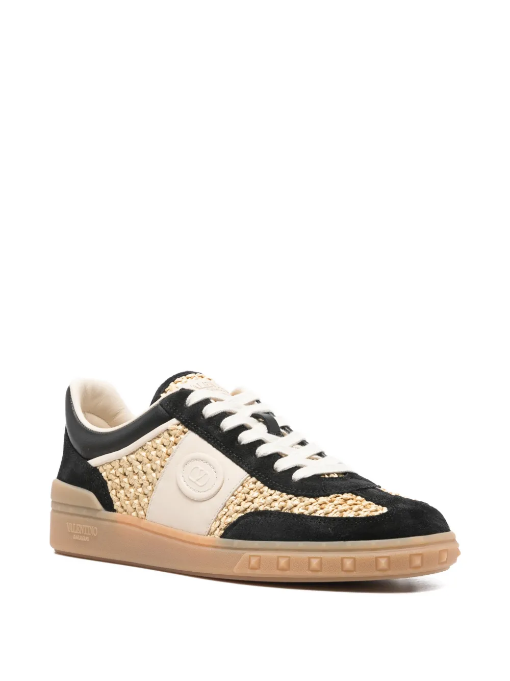Valentino Garavani Upvillage raffia sneakers Beige
