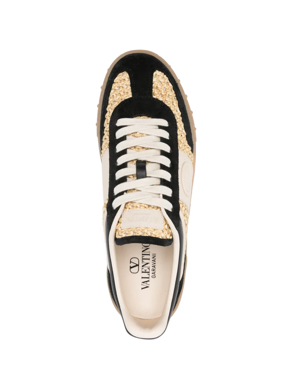 Valentino Garavani Upvillage raffia sneakers Beige