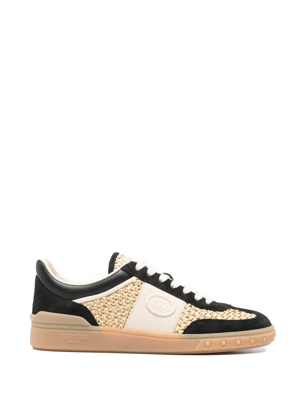 Valentino Garavani Upvillage raffia sneakers Beige