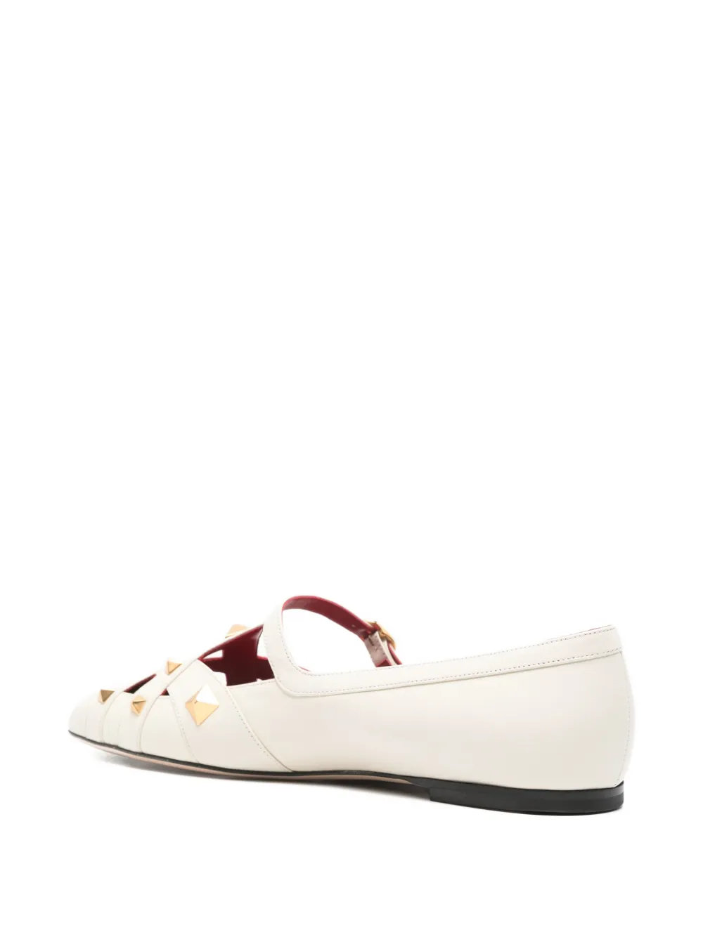 Valentino Studdy Rockstud Ballet Flats In Multi