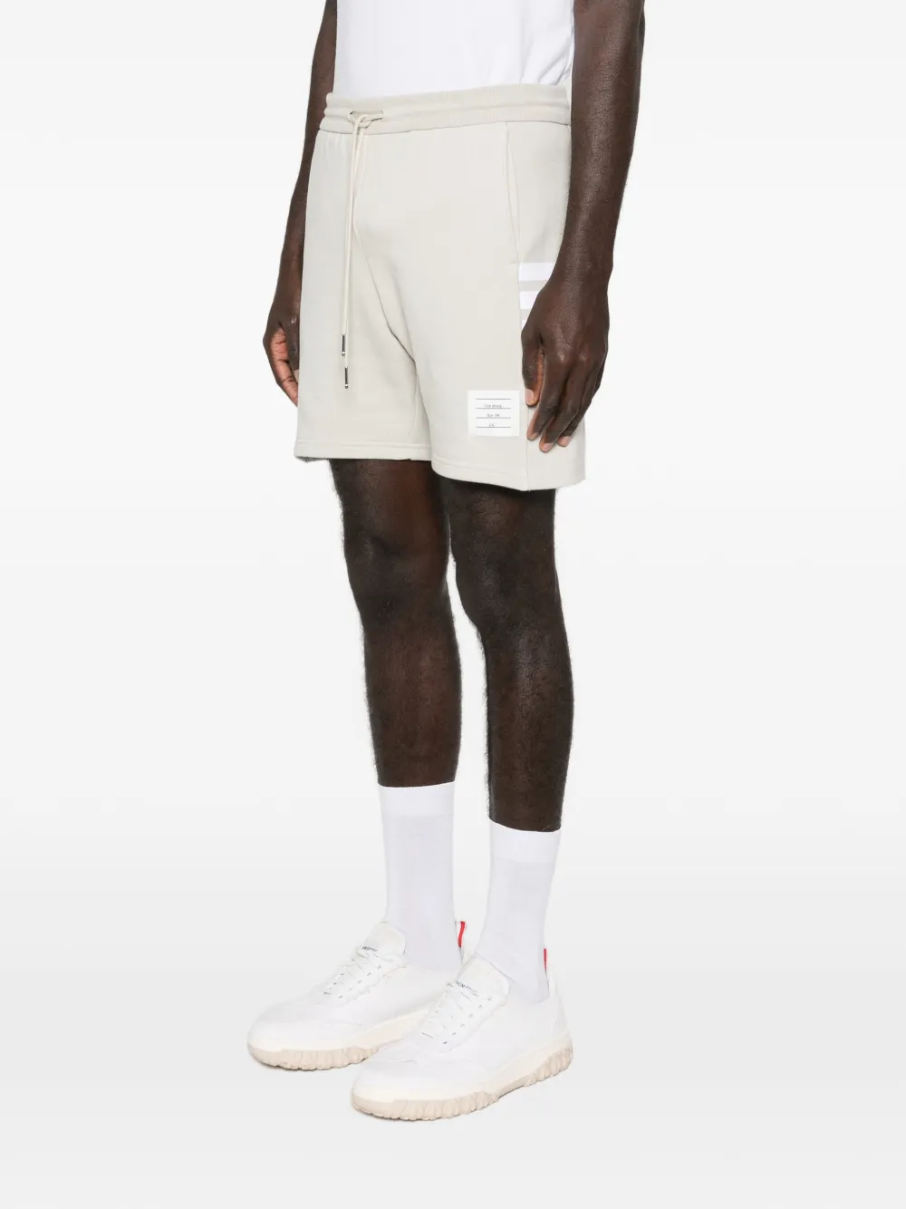Thom Browne Loopback 4-Bar trainingsshorts Beige