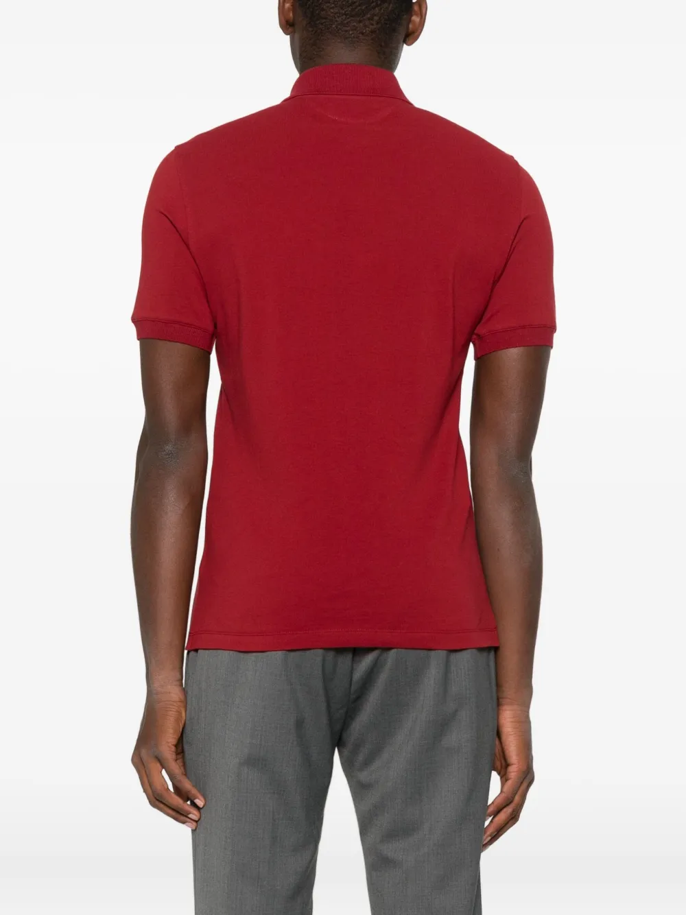 Brunello Cucinelli Poloshirt met geborduurd logo Rood