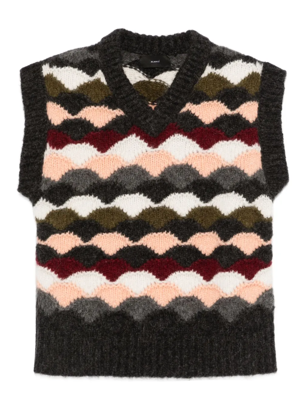 Alanui Strickoberteil mit Zickzackmuster | Grün | Image 1