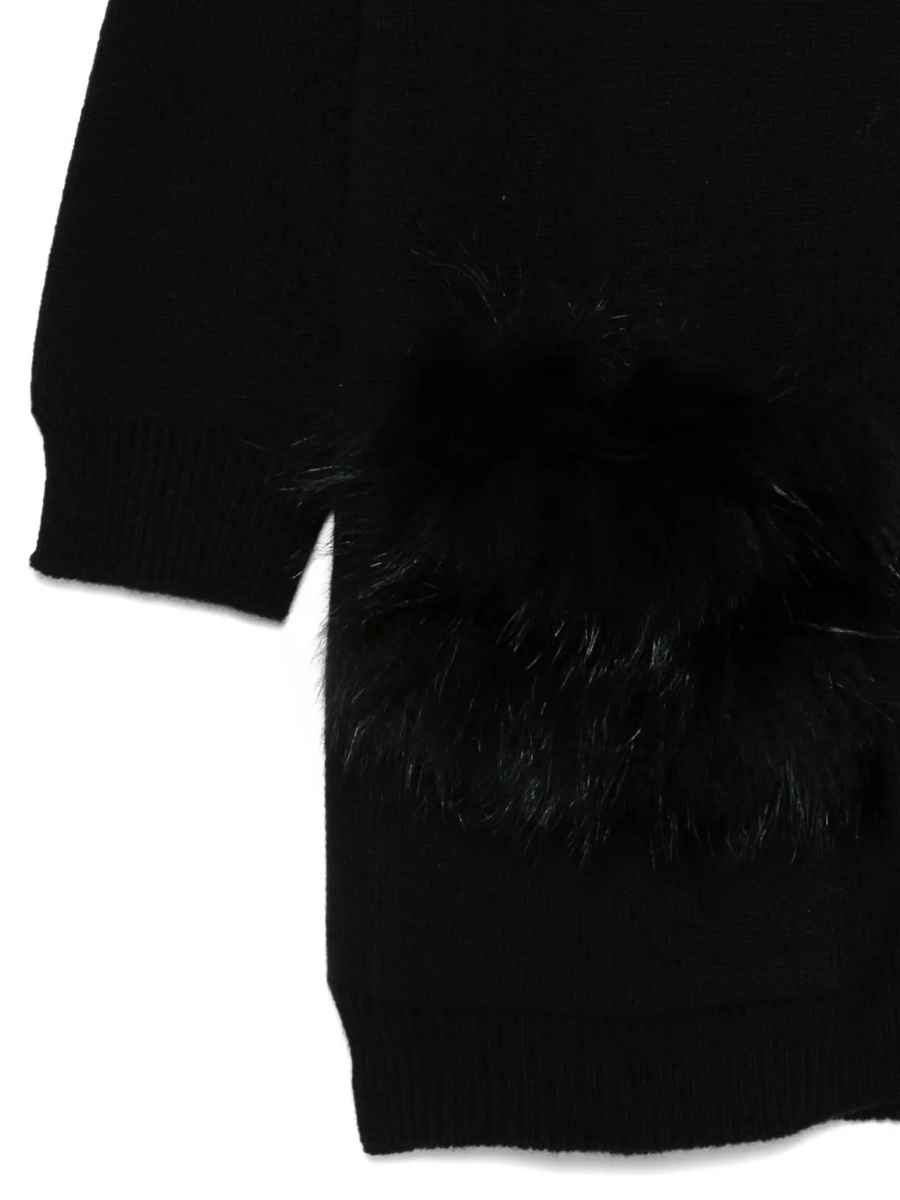 Sapio Fur Pocket Knitwear In Black