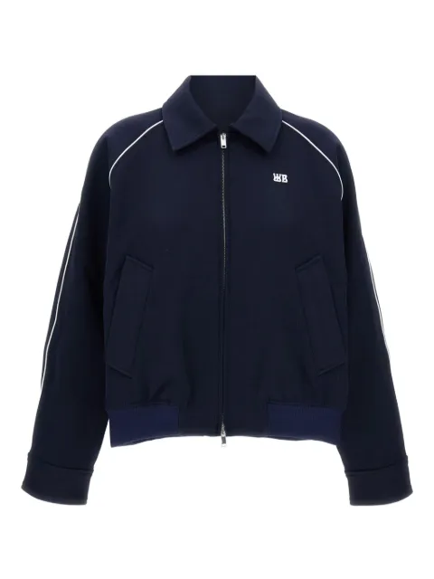 Wales Bonner logo-embroidered zip-up jacket