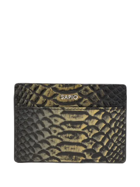 SAPIO tarjetero con efecto de piel de serpiente