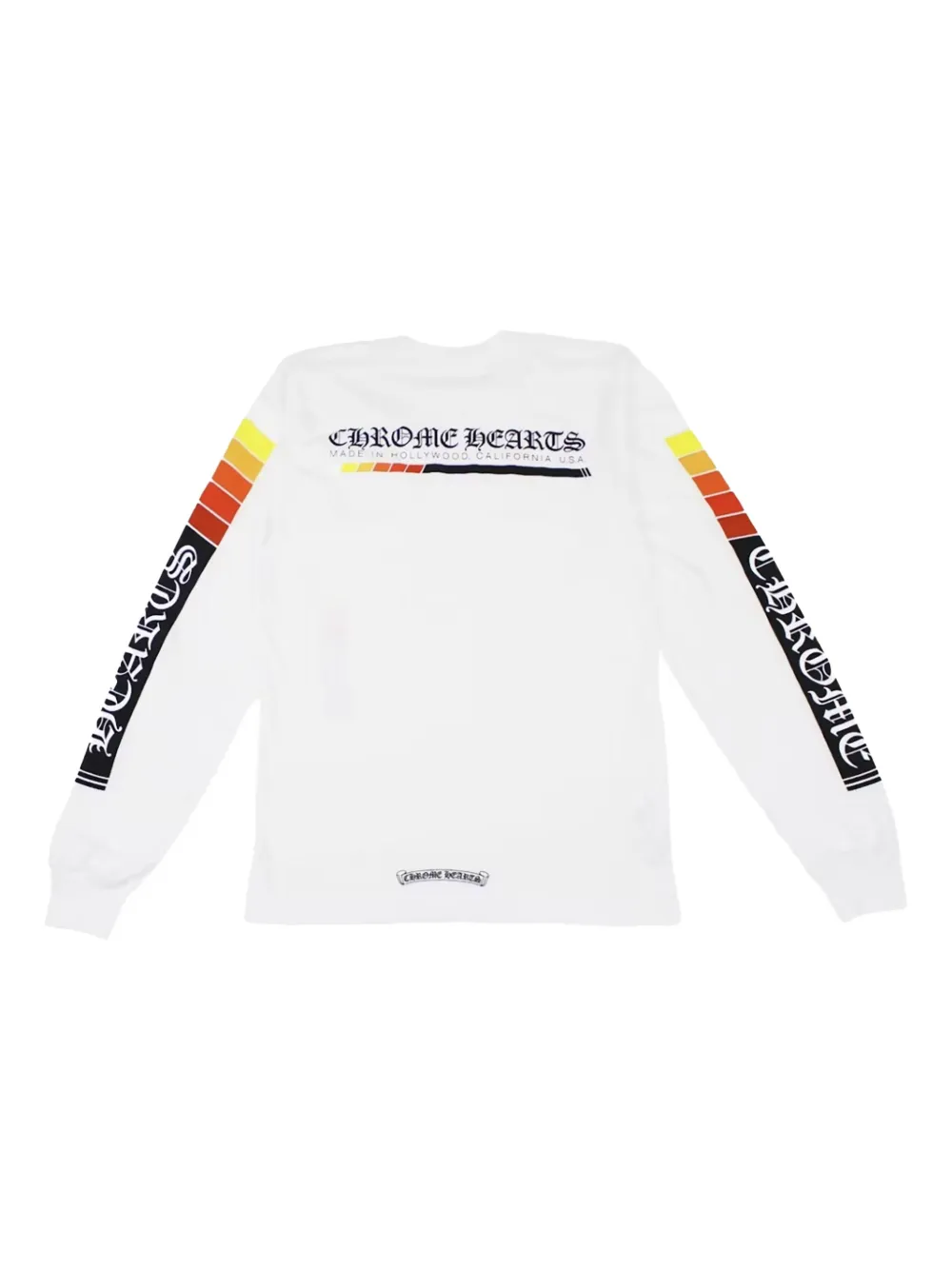 Chrome Hearts Gradient Script Logo Long-sleeve T-shirt In White