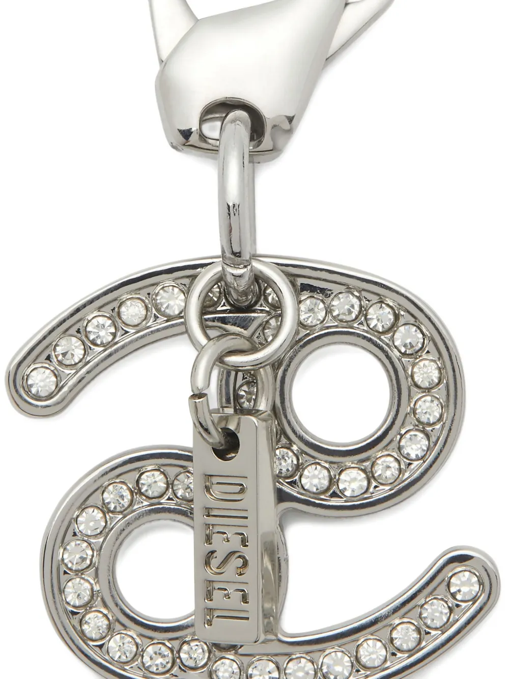 Diesel Crystal Charm Cancer Keyring In Metallic