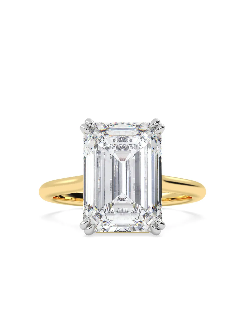 Tilla 14k Yellow Gold Lab-grown Diamond Solitaire Ring In Gold