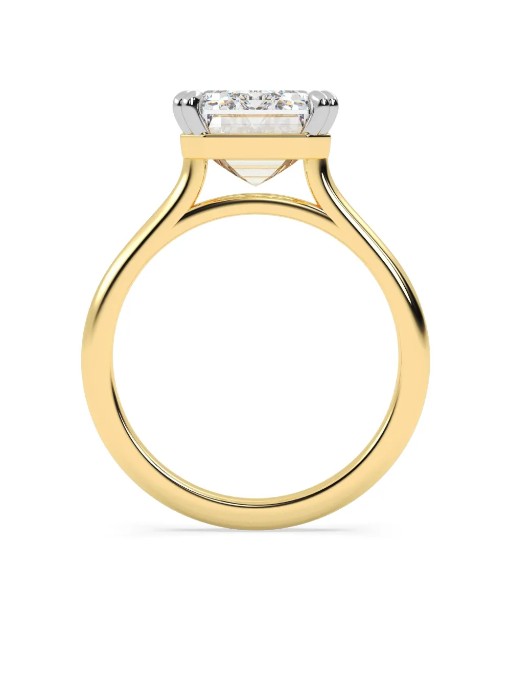 Tilla 14k Yellow Gold Lab-grown Diamond Solitaire Ring In Gold