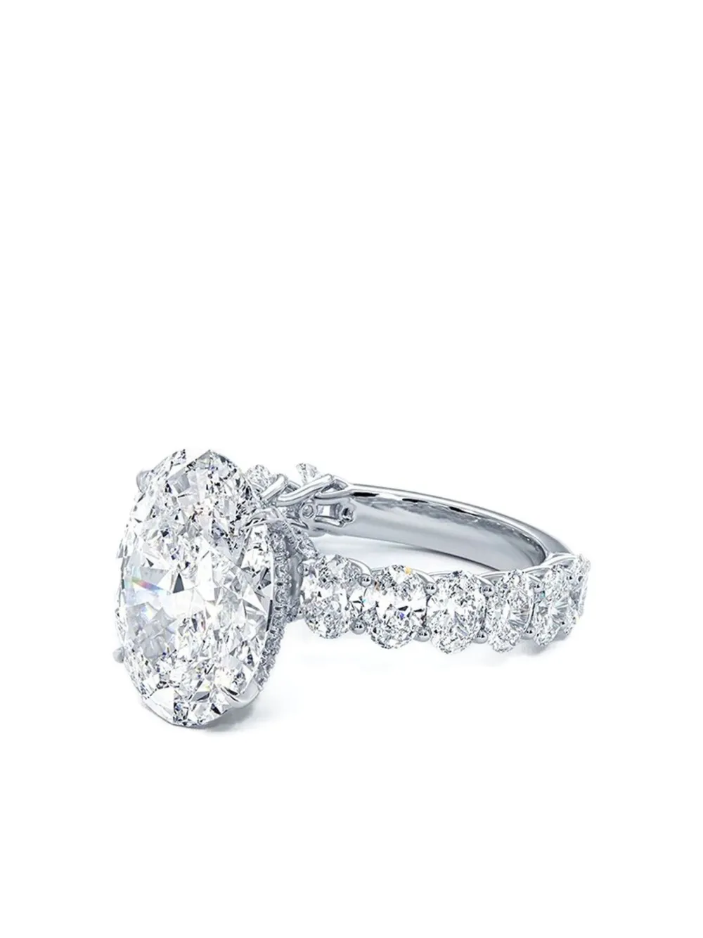 Tilla 14k White Gold Lab-grown Diamond Ring In Metallic