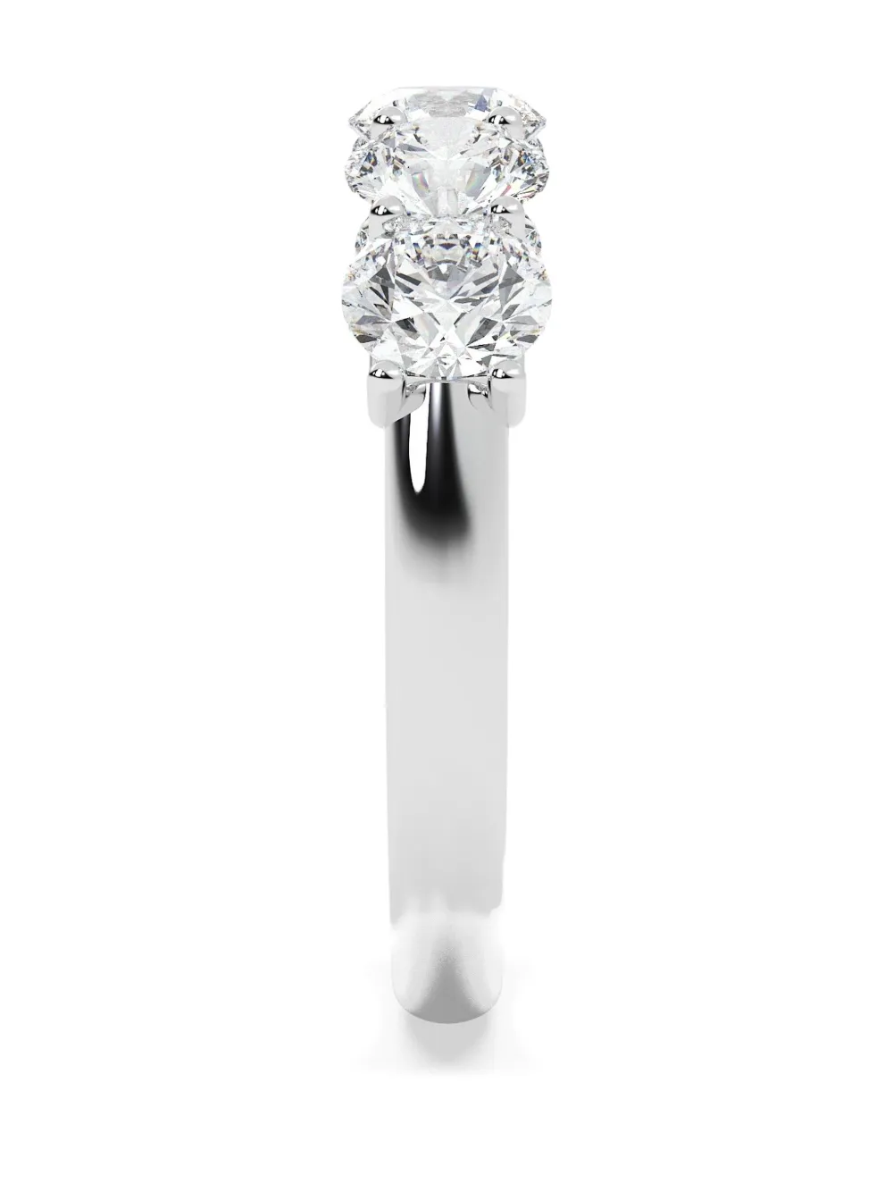 Tilla 14k White Gold Lab-grown Diamond Ring In Silver