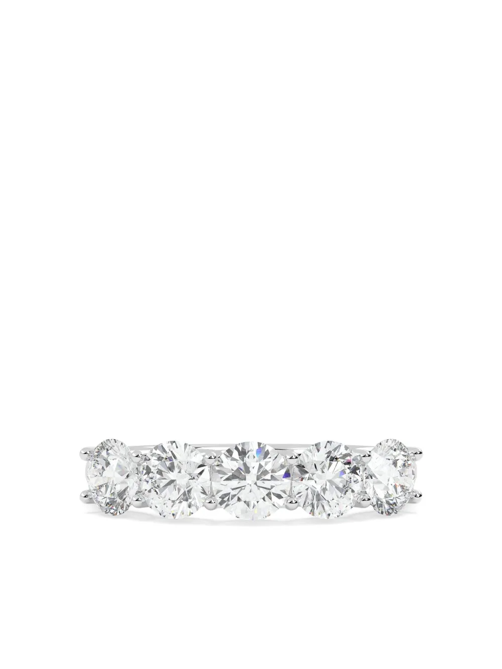 Tilla 14k White Gold Lab-grown Diamond Ring In Silver