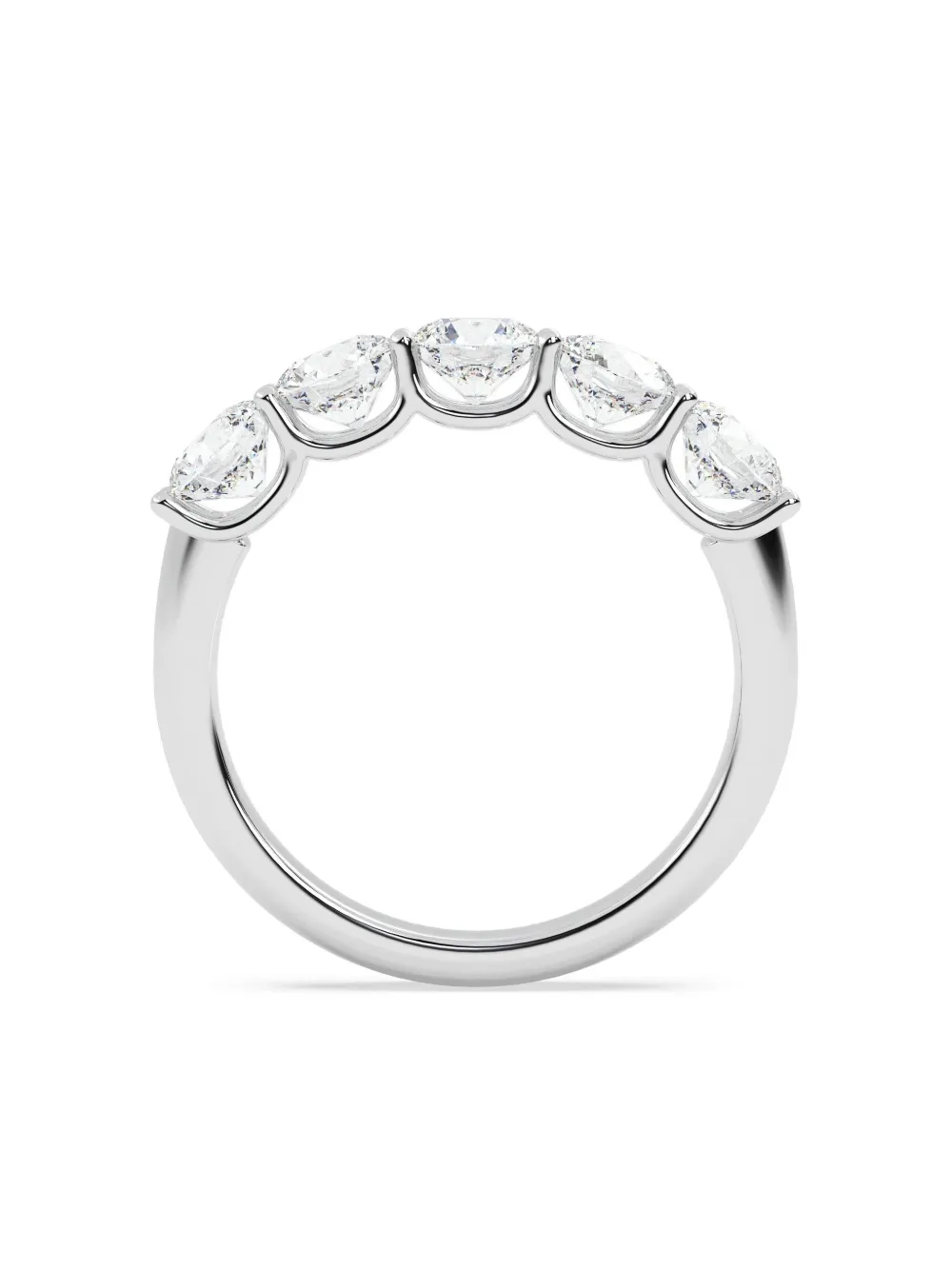 Tilla 14k White Gold Lab-grown Diamond Ring In Silver