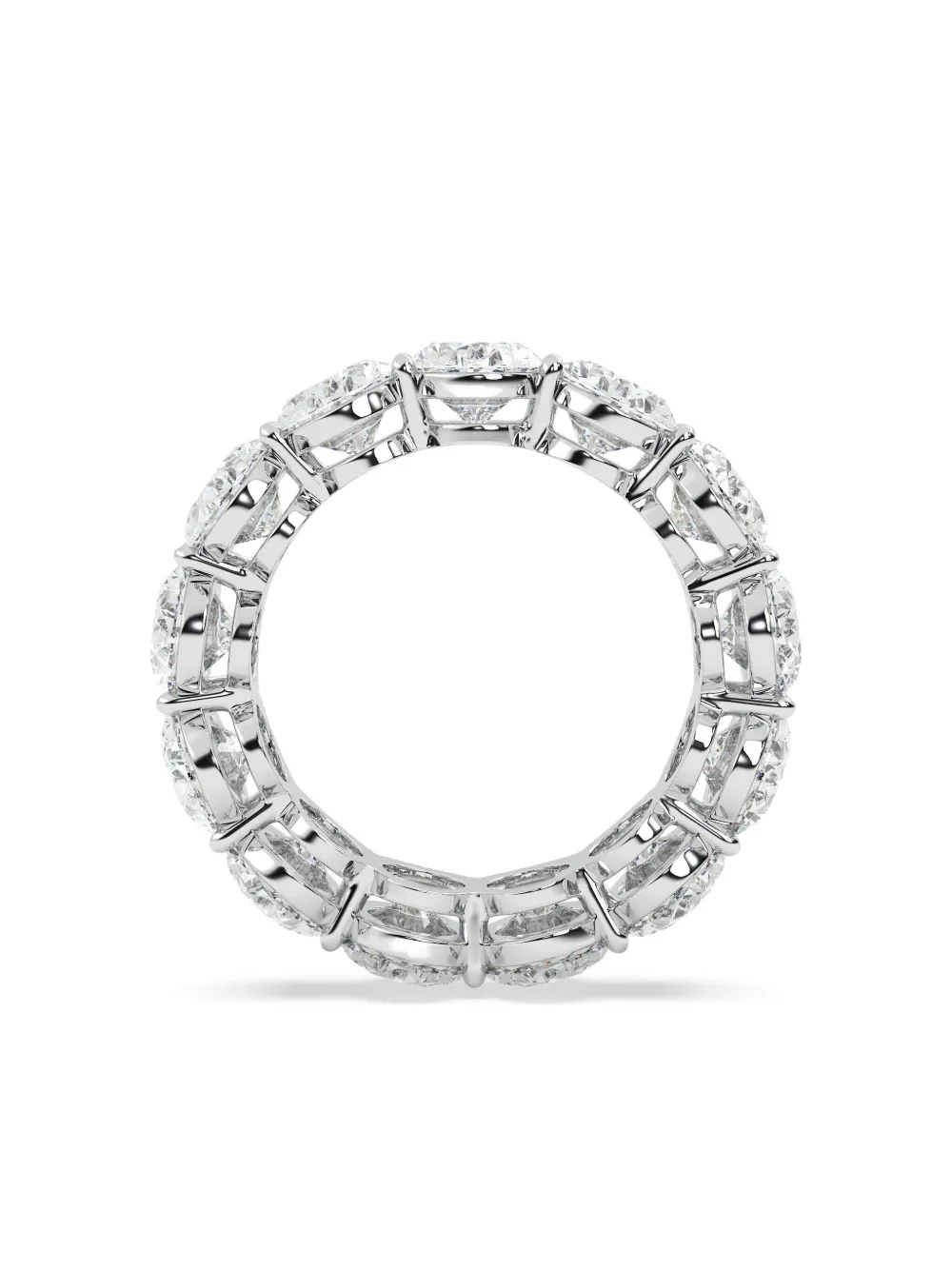 Tilla 14k White Gold Diamond Eternity Ring In Silver