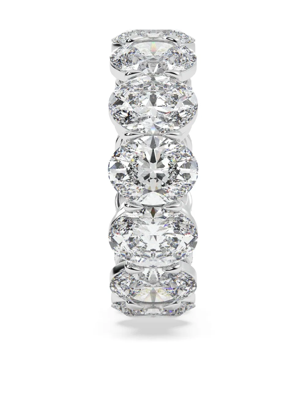 Tilla 14k White Gold Diamond Eternity Ring In Silver