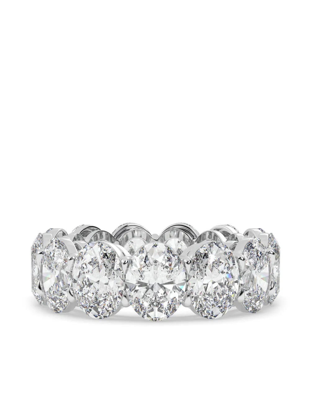 Tilla 14K white gold diamond eternity ring | Silver | Image 1