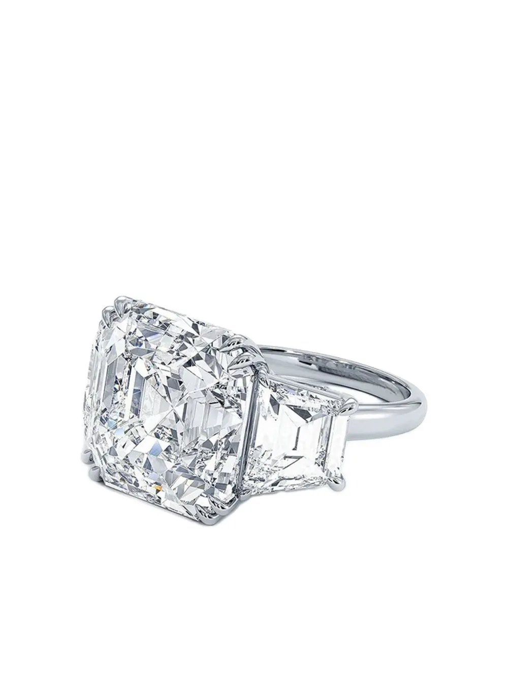 Tilla 14k White Gold Lab-grown Diamond Ring In Silver