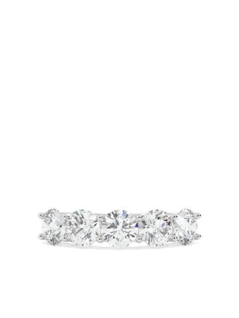 Tilla 14K white gold round lab-grown diamond wedding band ring