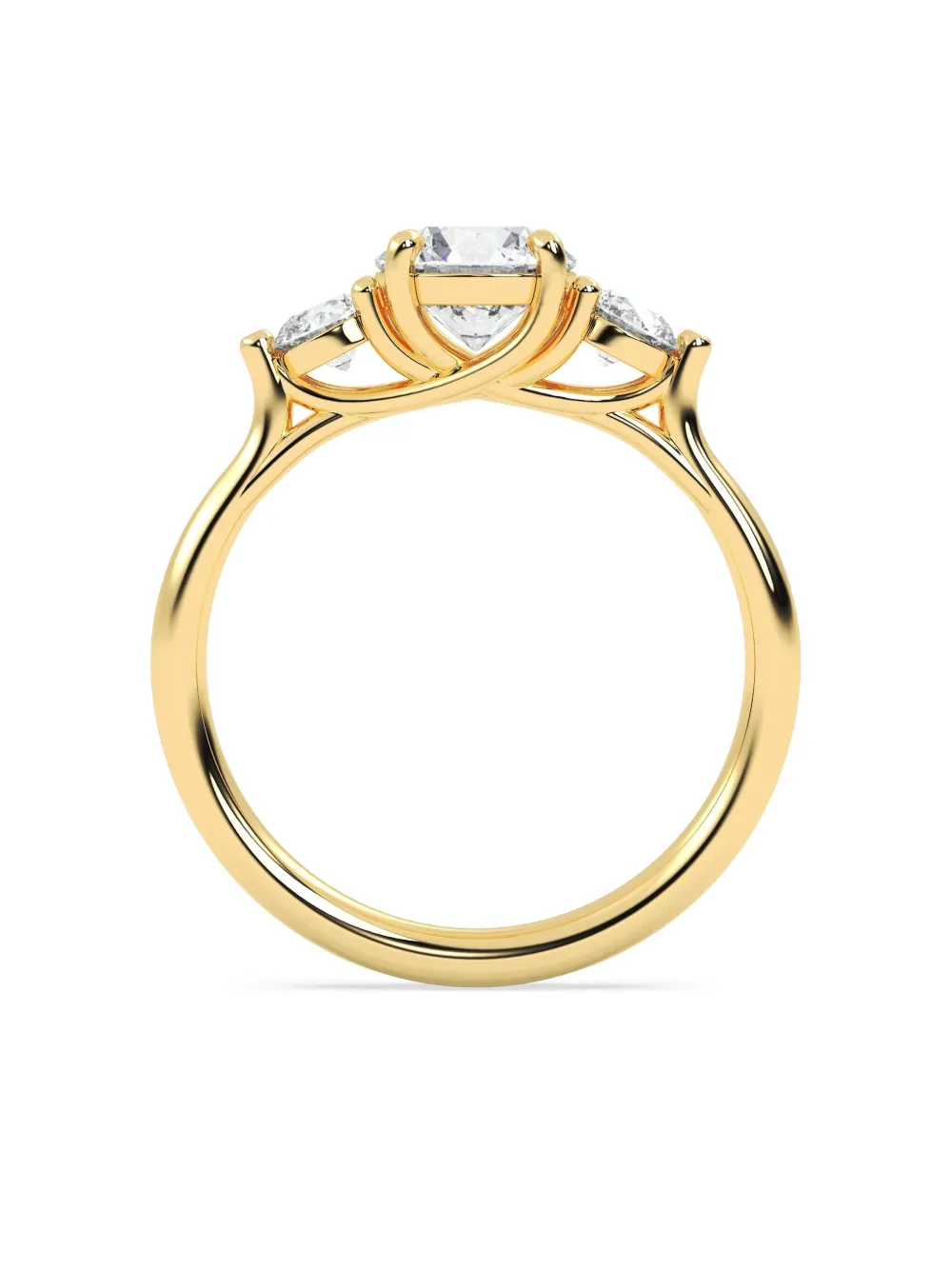 Tilla 14k Yellow Gold Lab-grown Diamond Ring In Gold
