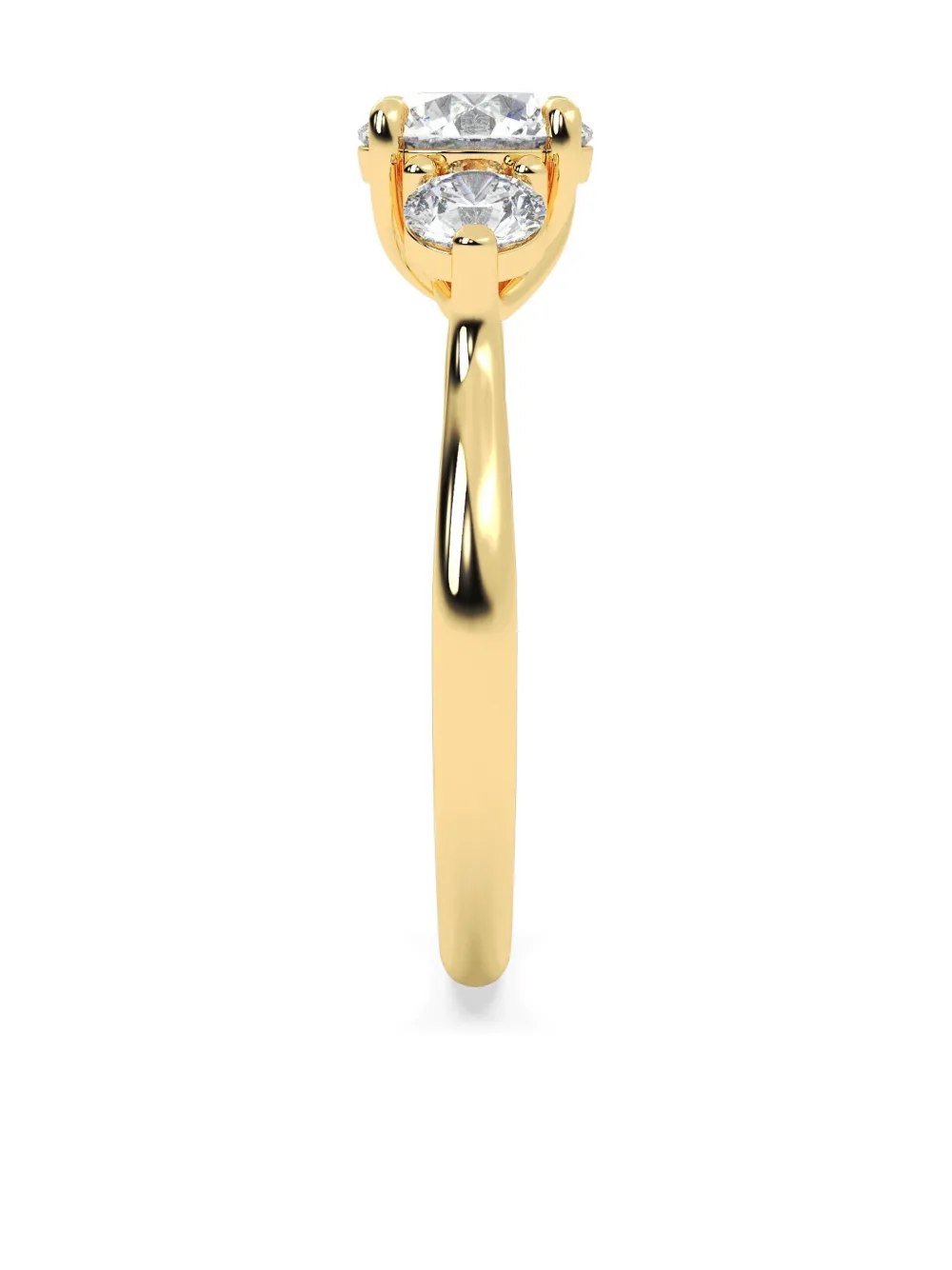 Tilla 14k Yellow Gold Lab-grown Diamond Ring In Gold