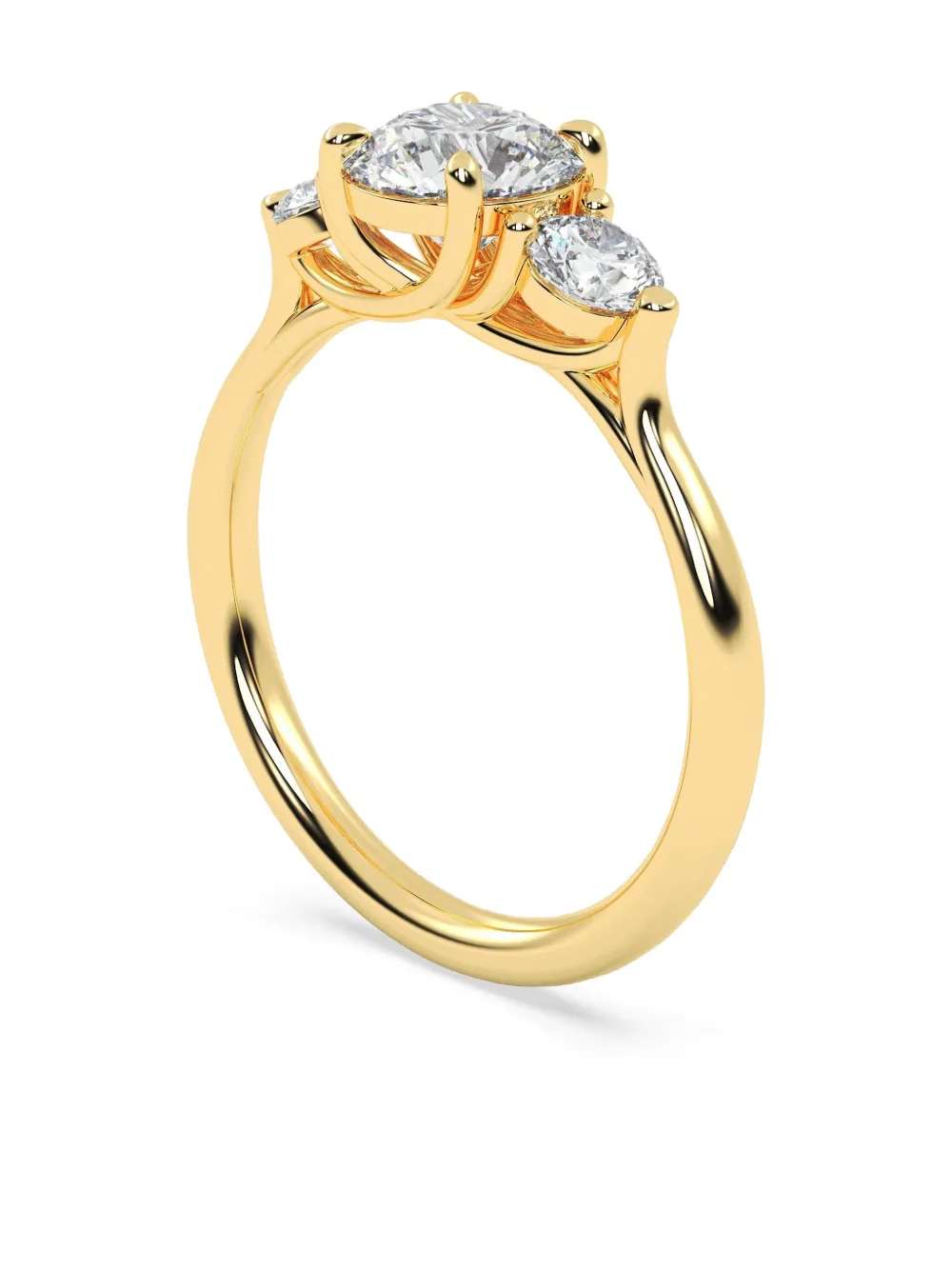Tilla 14k Yellow Gold Lab-grown Diamond Ring In Gold