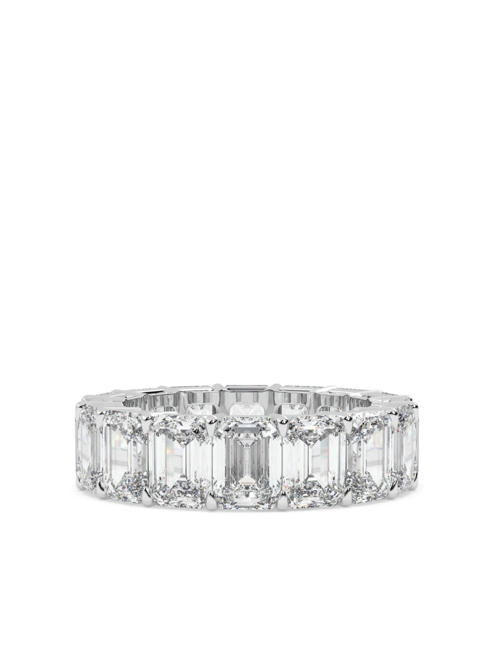Tilla 14K white gold diamond eternity band | Silver | Image 1