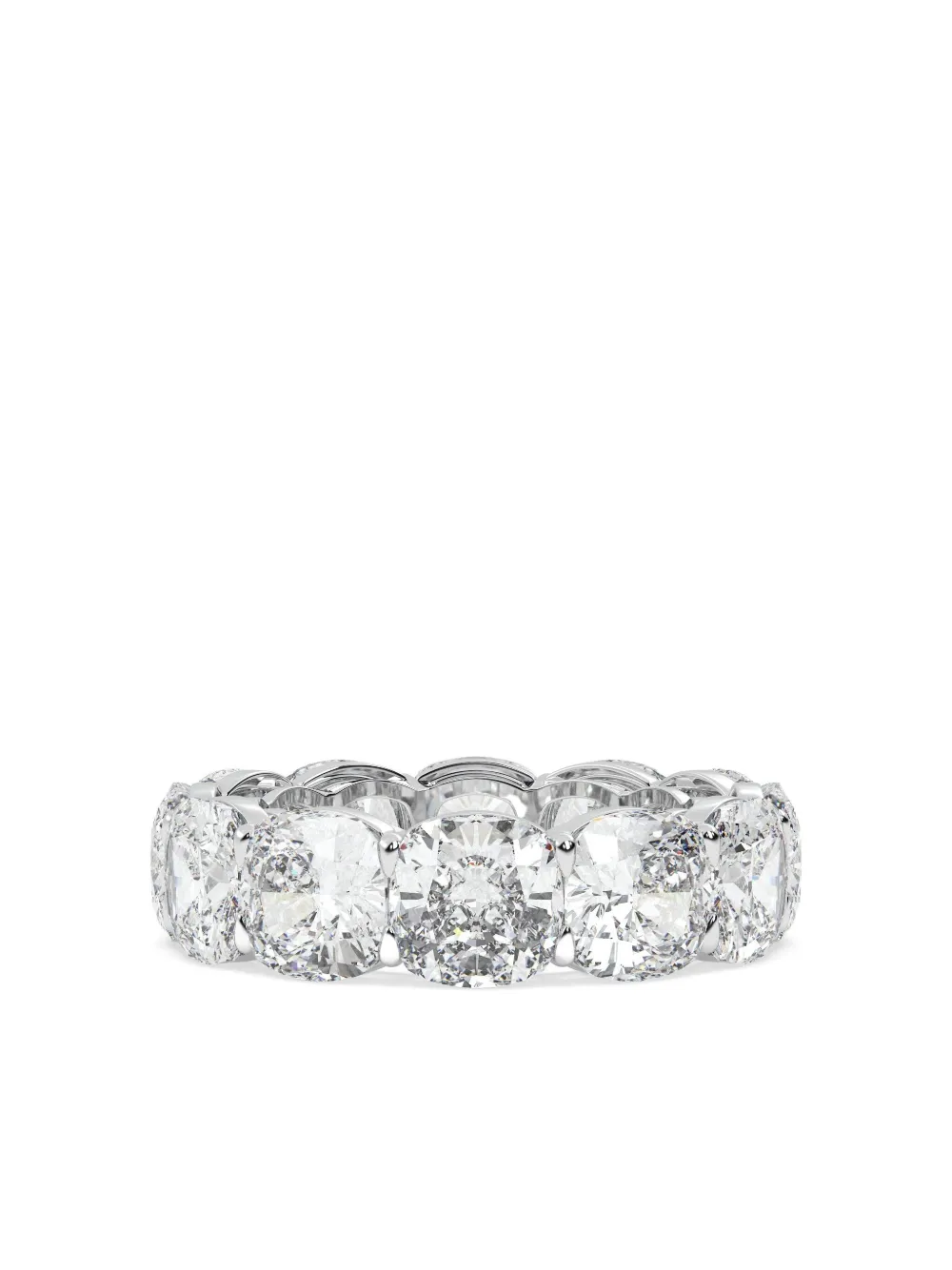 Tilla 14k White Gold Diamond Eternity Ring In Silver