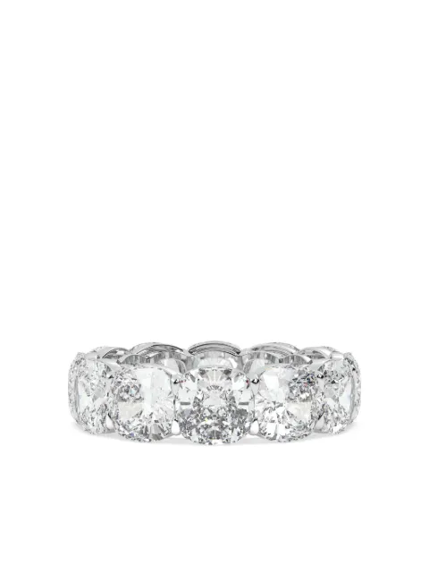 Tilla anillo infinito en oro blanco de 14kt con diamante