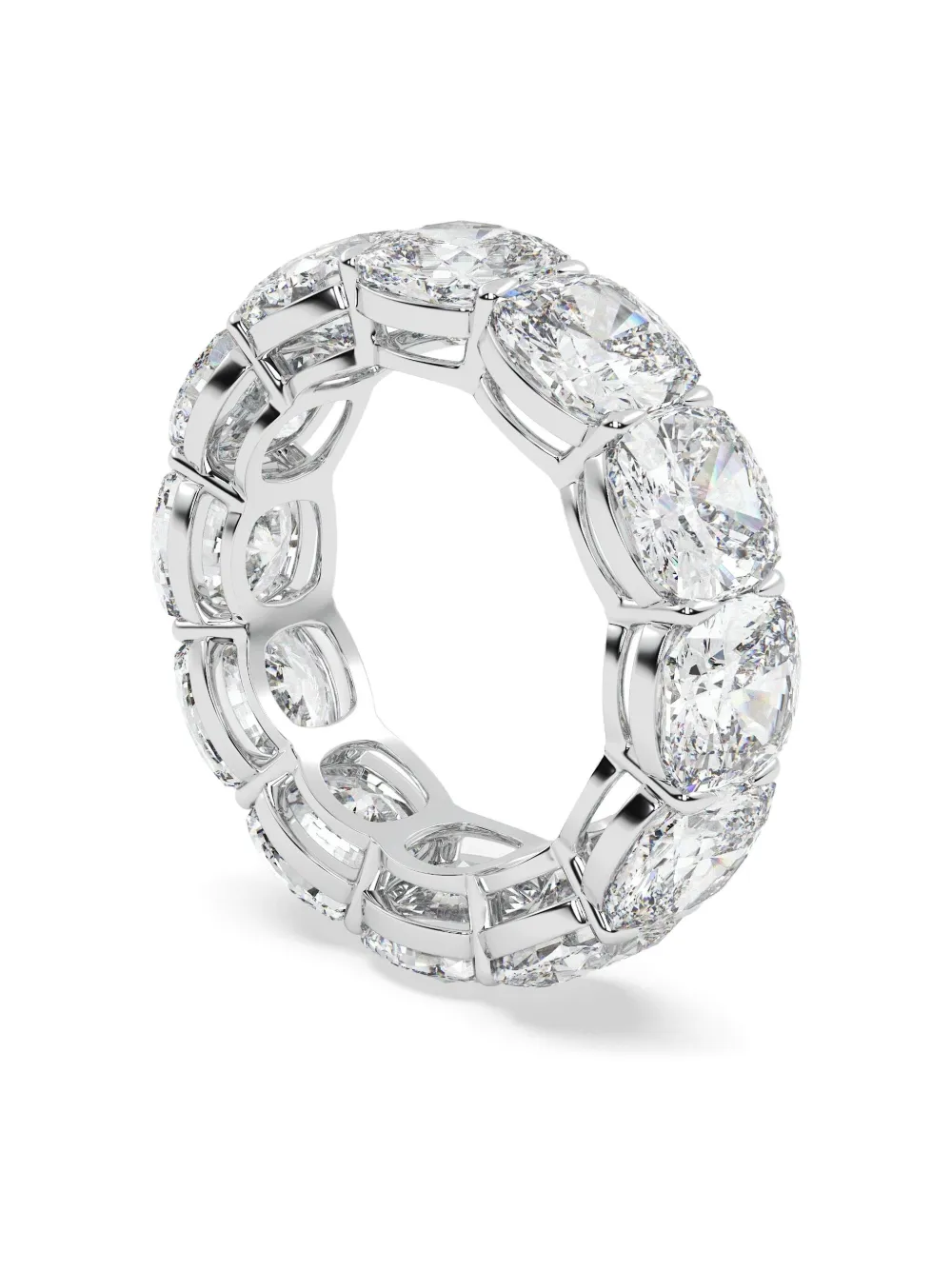 Tilla 14k White Gold Diamond Eternity Ring In Silver