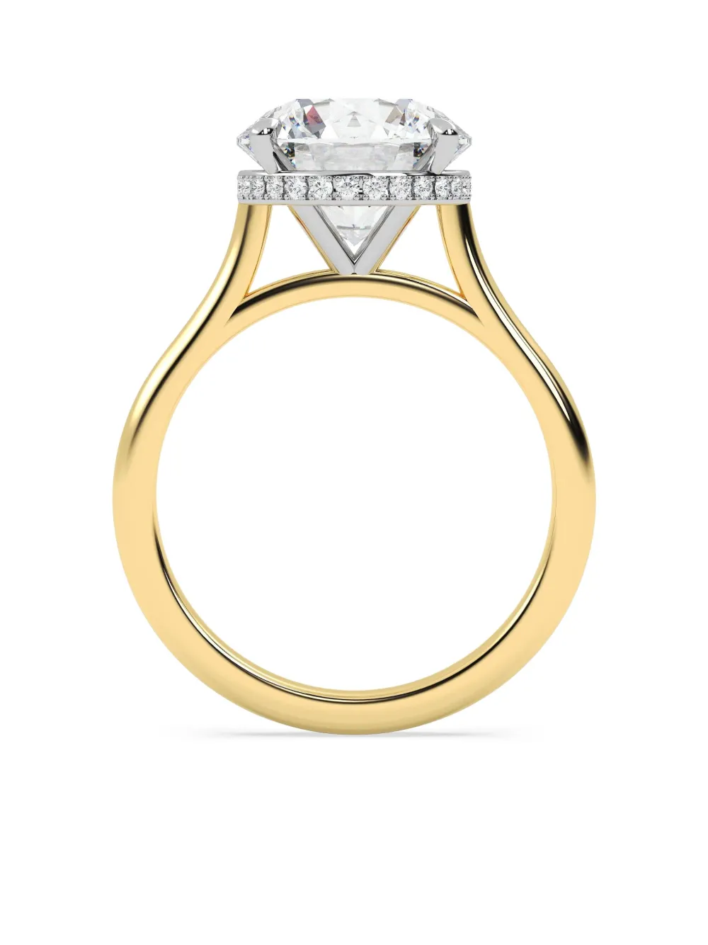 Tilla 14k Yellow Gold Diamond Solitaire Ring In Gold