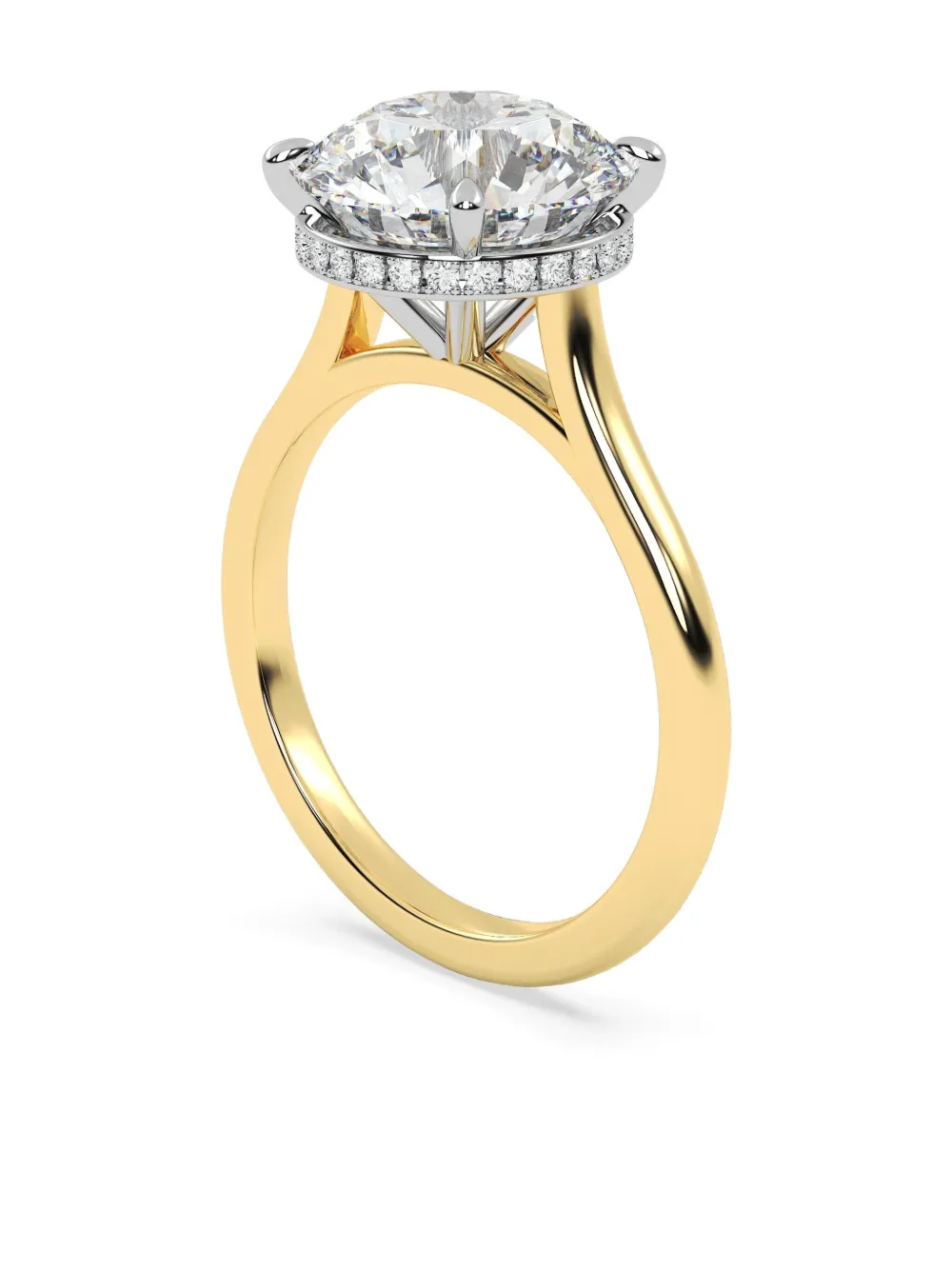 Tilla 14k Yellow Gold Diamond Solitaire Ring In Gold