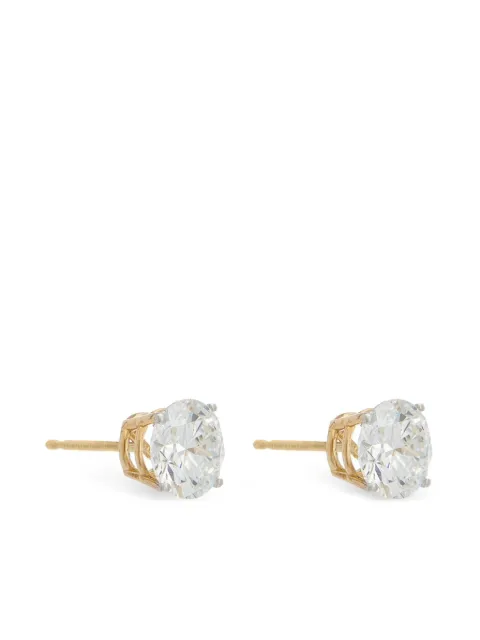 Tilla 14K yellow gold diamond stud earrings