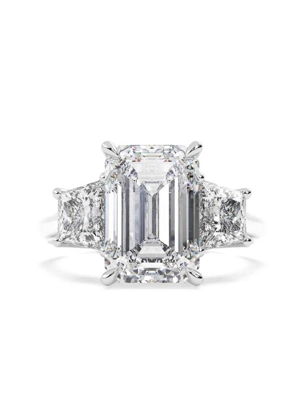 Tilla 14K white gold diamond wedding ring | Silver | Image 1