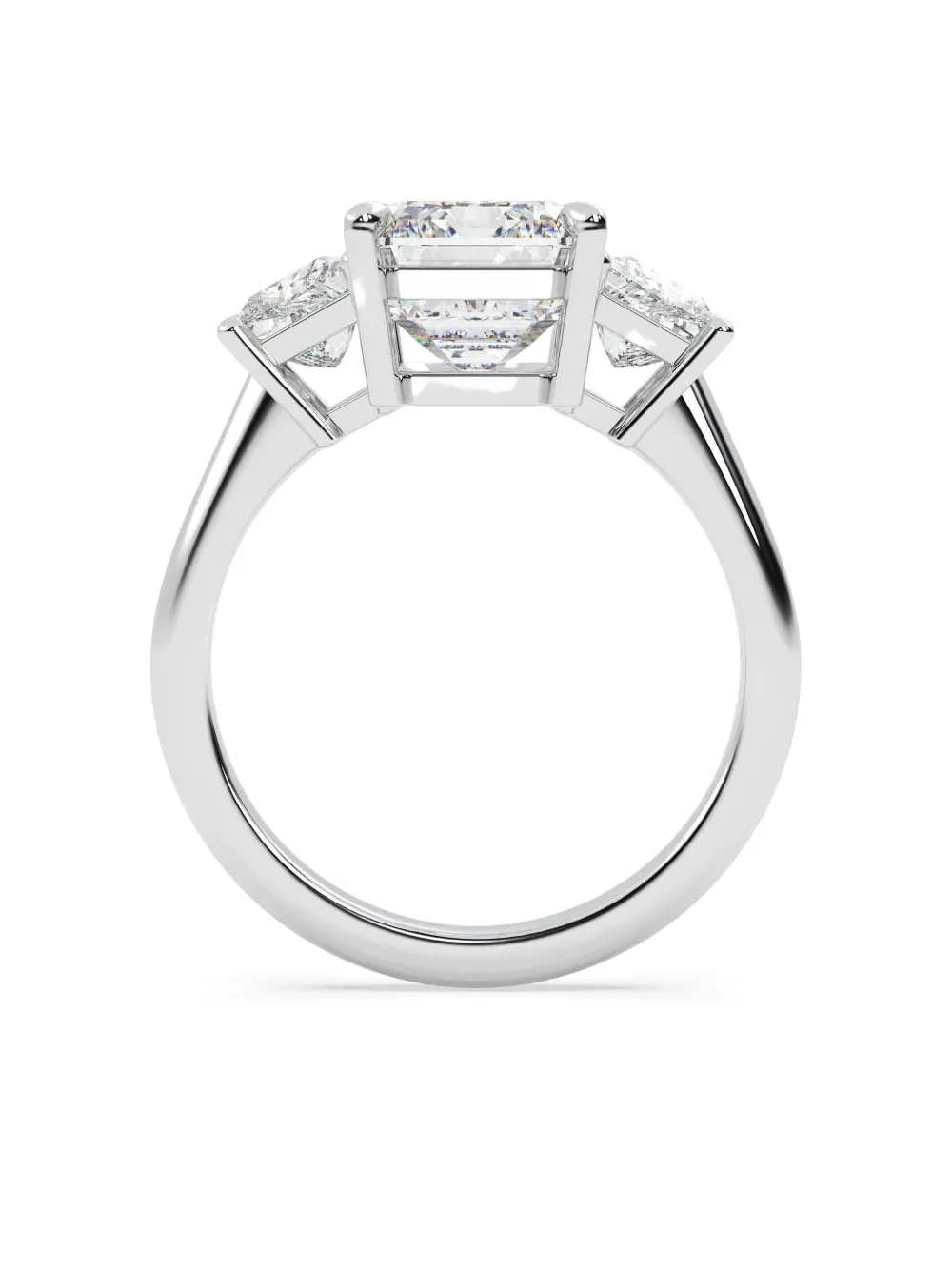  Tilla 14k White Gold Diamond Wedding Ring - Silver 