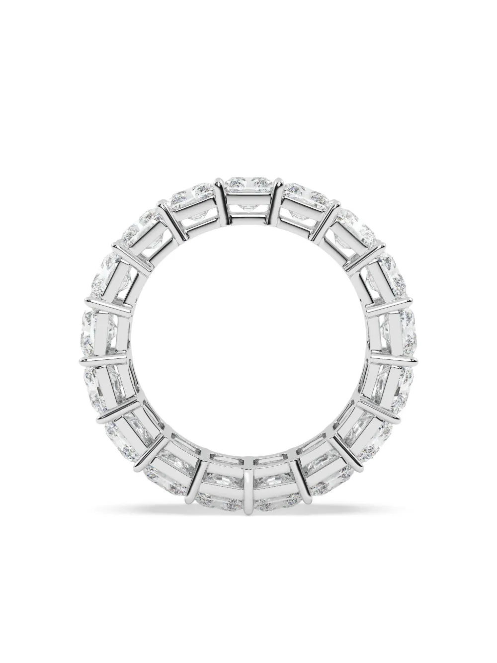 Tilla 14k White Gold Diamond Eternity Ring In Silver