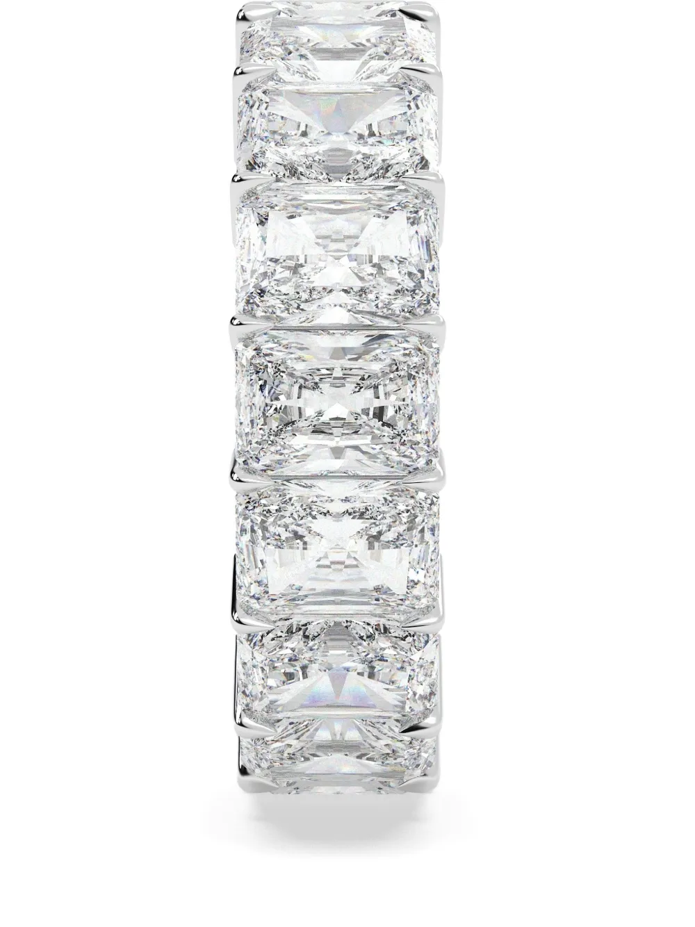 Tilla 14k White Gold Diamond Eternity Ring In Silver