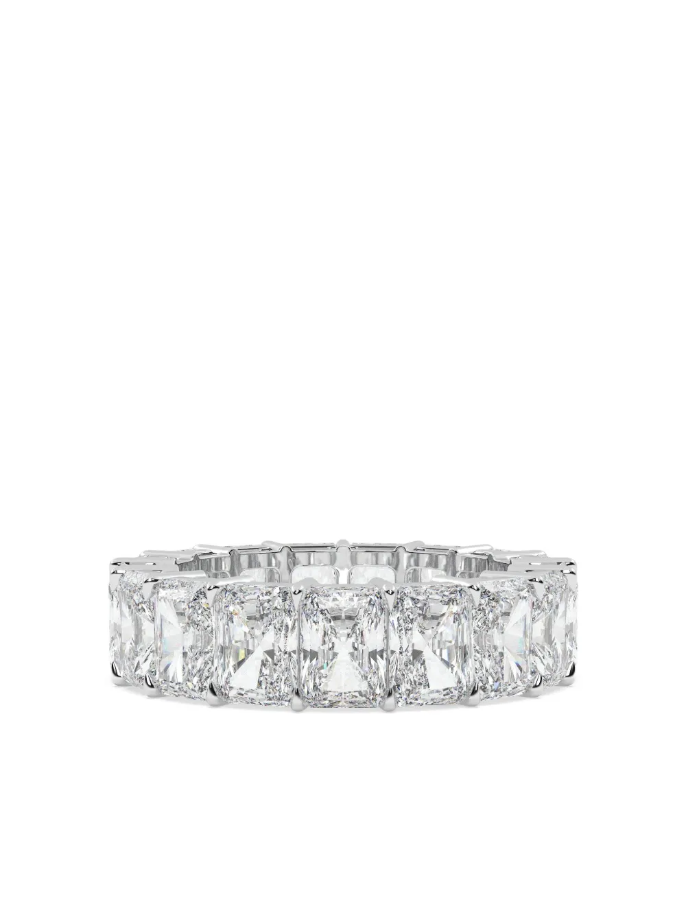 Tilla 14k White Gold Diamond Eternity Ring In Silver